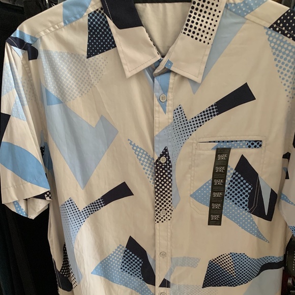 NWT Sean John Blue Button Down Shirt - Picture 1 of 4